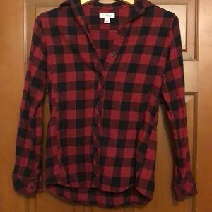 Red and black flannel, size S